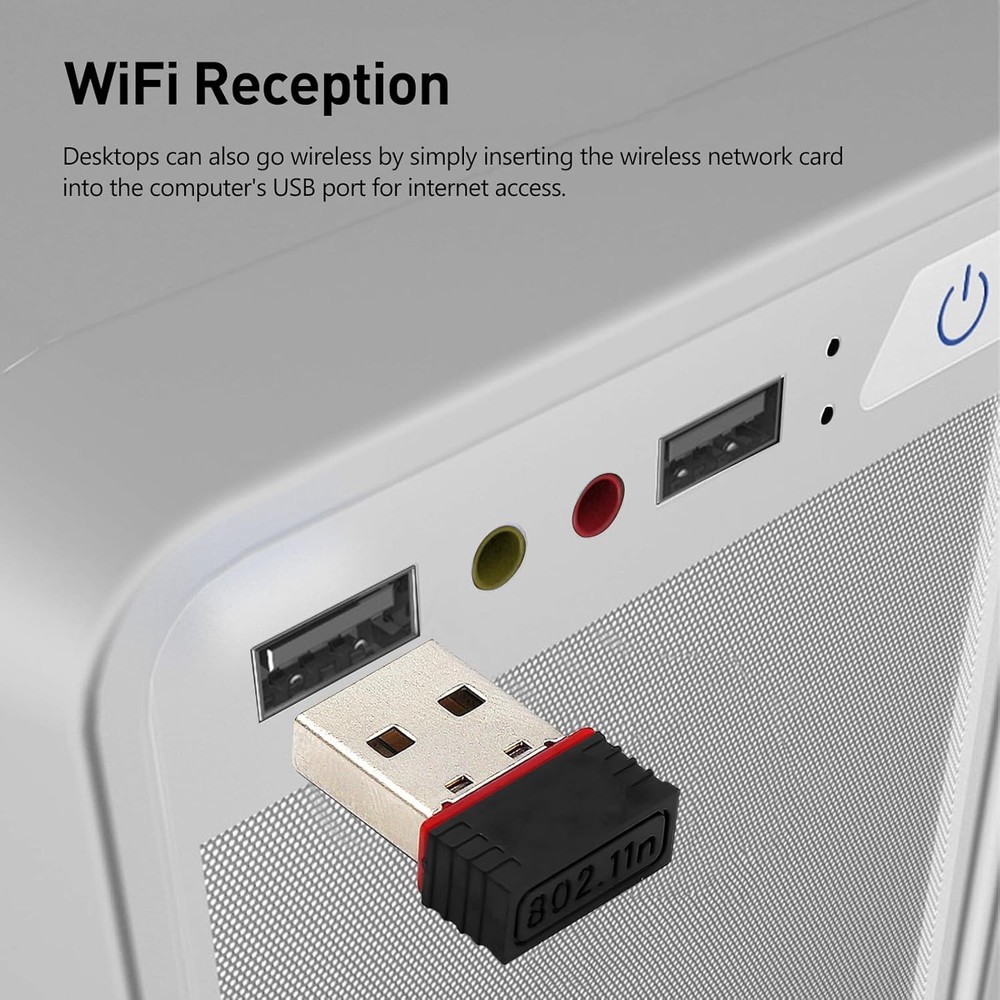 2 Pack 150Mbps USB WiFi Adapter Windows 10 Plug Play