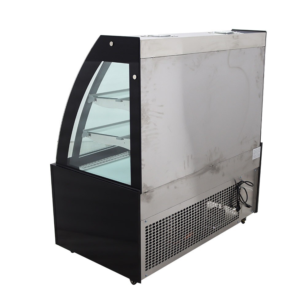 220V Floor-to-Ceiling Refrigerated Display Cabinet w/Demist Function Front Open