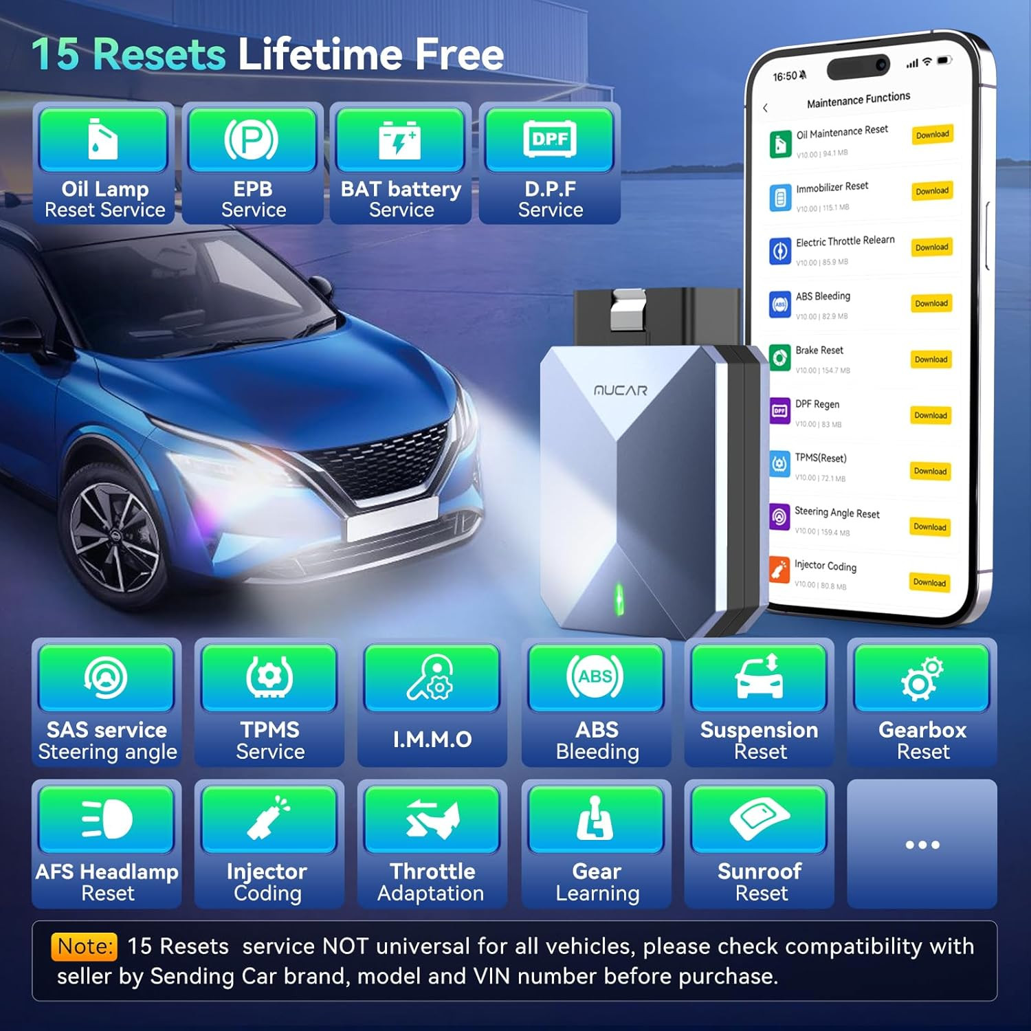 2026 Newest MUCAR BT200 MAX AI-Assisted Bluetooth Automative Code Reader Scanner