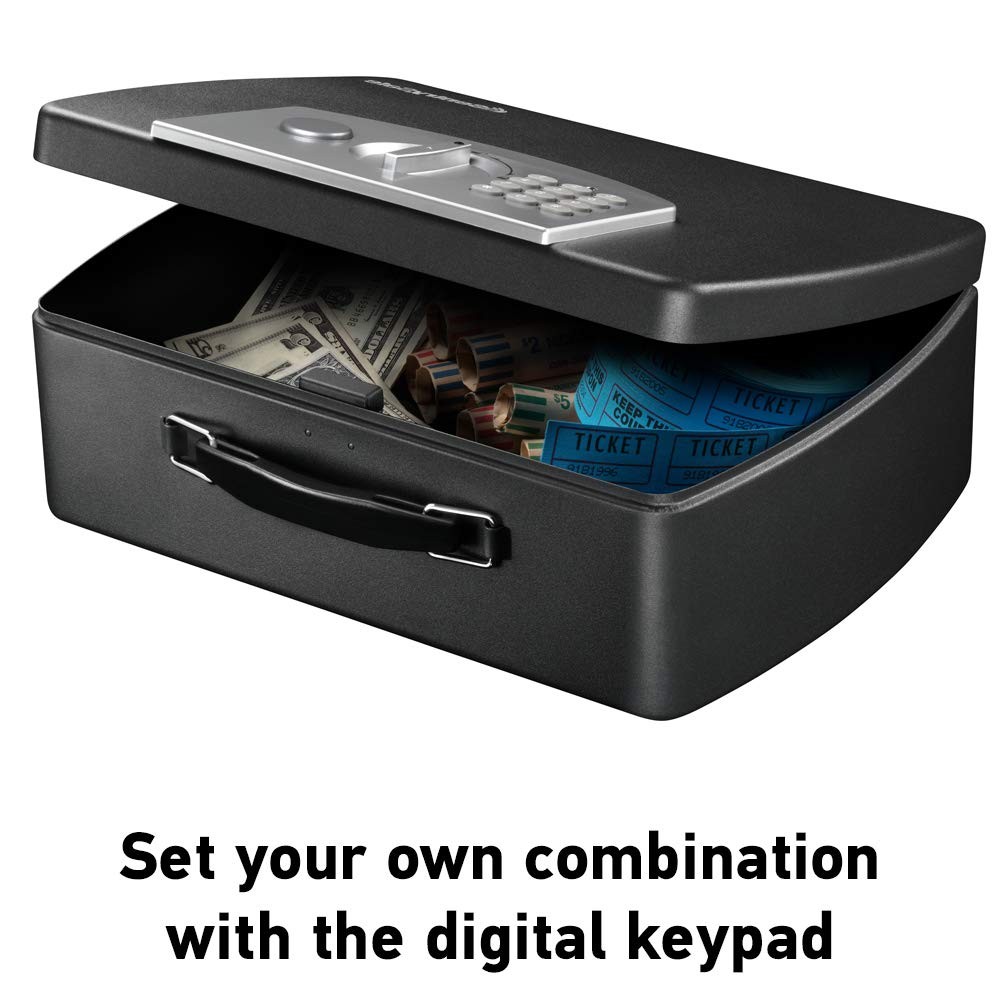 Portable Safe Box Digital Keypad Lock Small Steel Security Safe