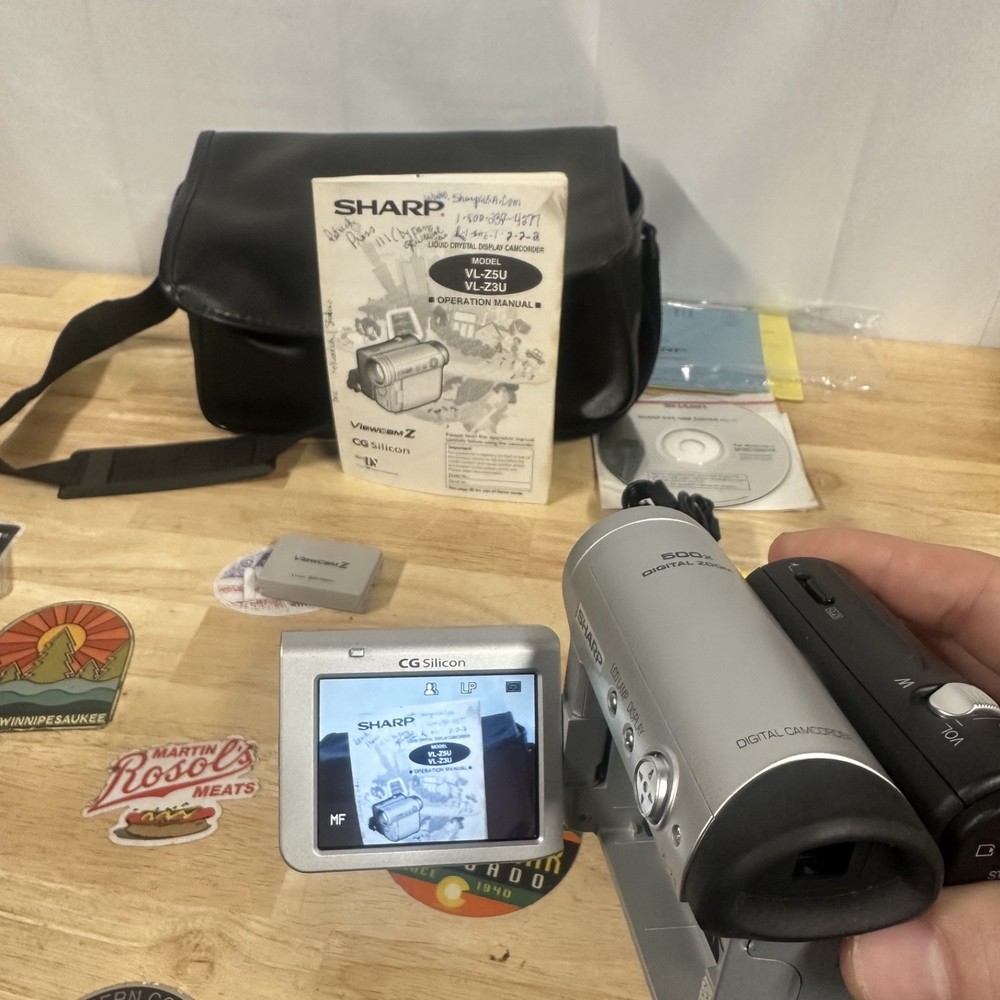 Sharp Viewcam Z VL-Z3 MiniDV Camcorder Bundle Working/AS-IS *Read*