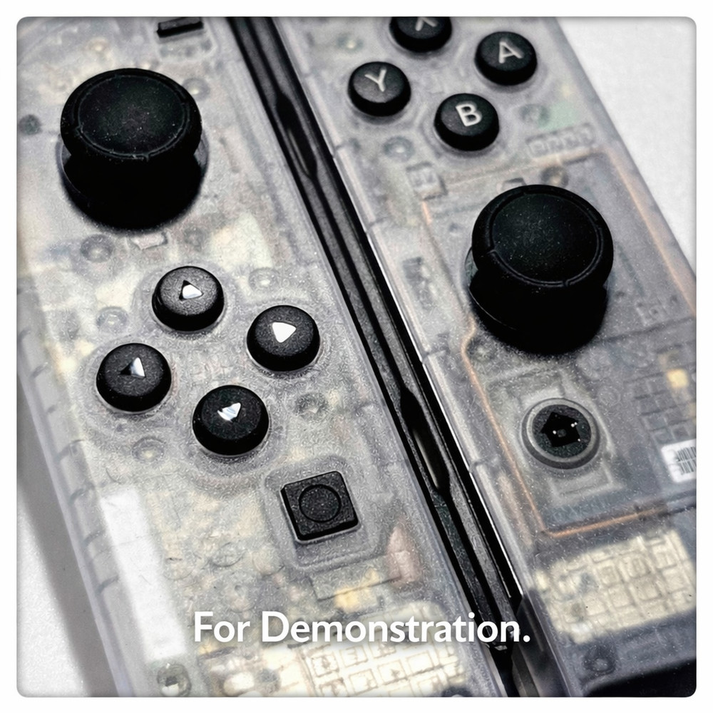 Nintendo Switch Joy Con Prototype OEM Evaluation Shell Replacement - Clear White