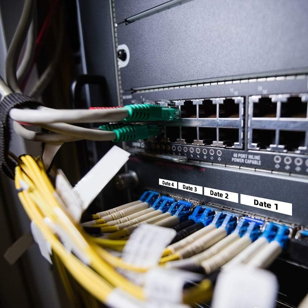 5x dymo label tape D1 45013 Black on White 1/2 Inch x 23 Feet Compatible product