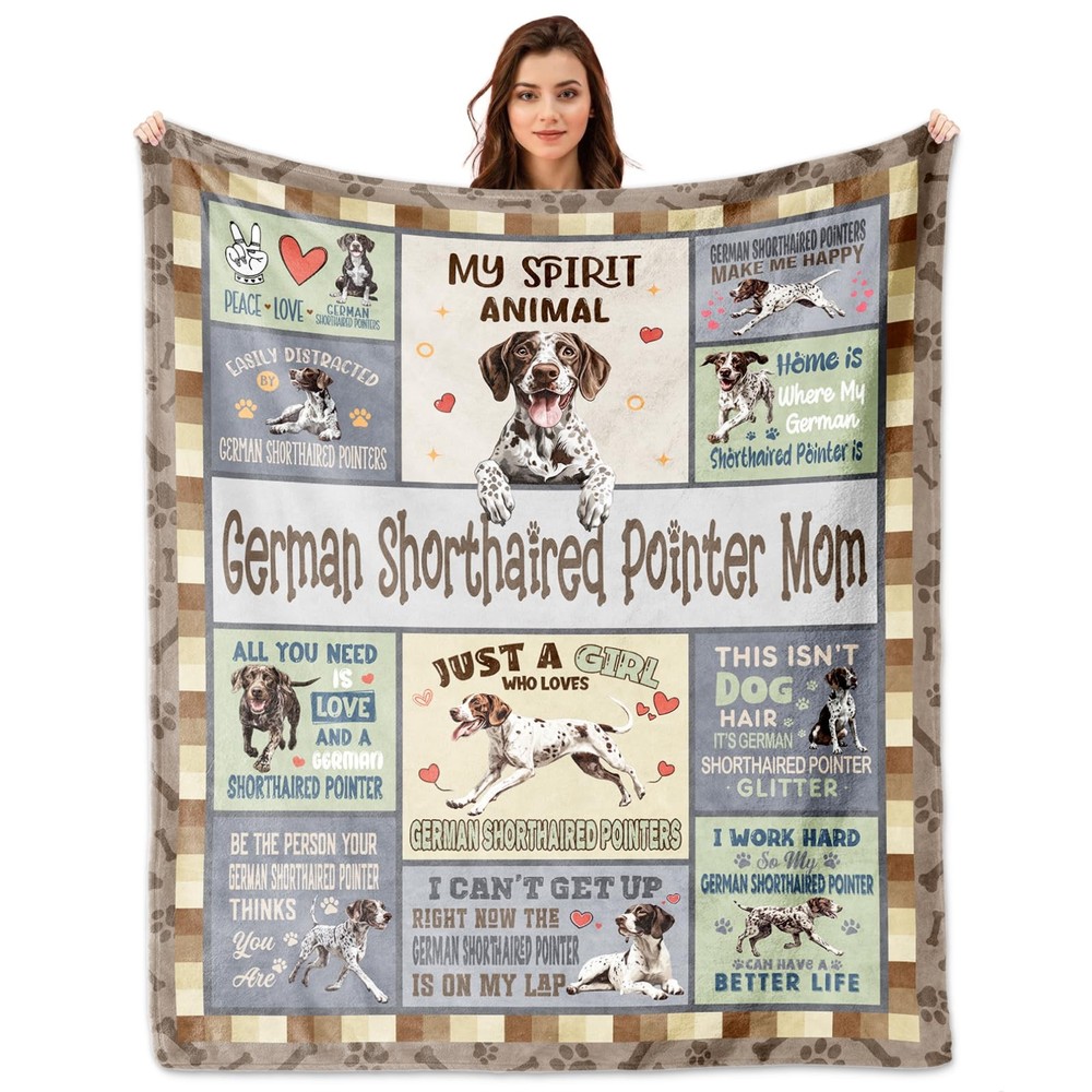German Shorthaired Pointer Gifts, 60"x50", Brown