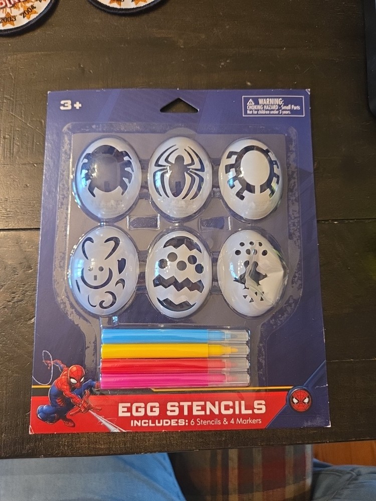 Spider-Man Easter Egg Decorating Kit Stencils