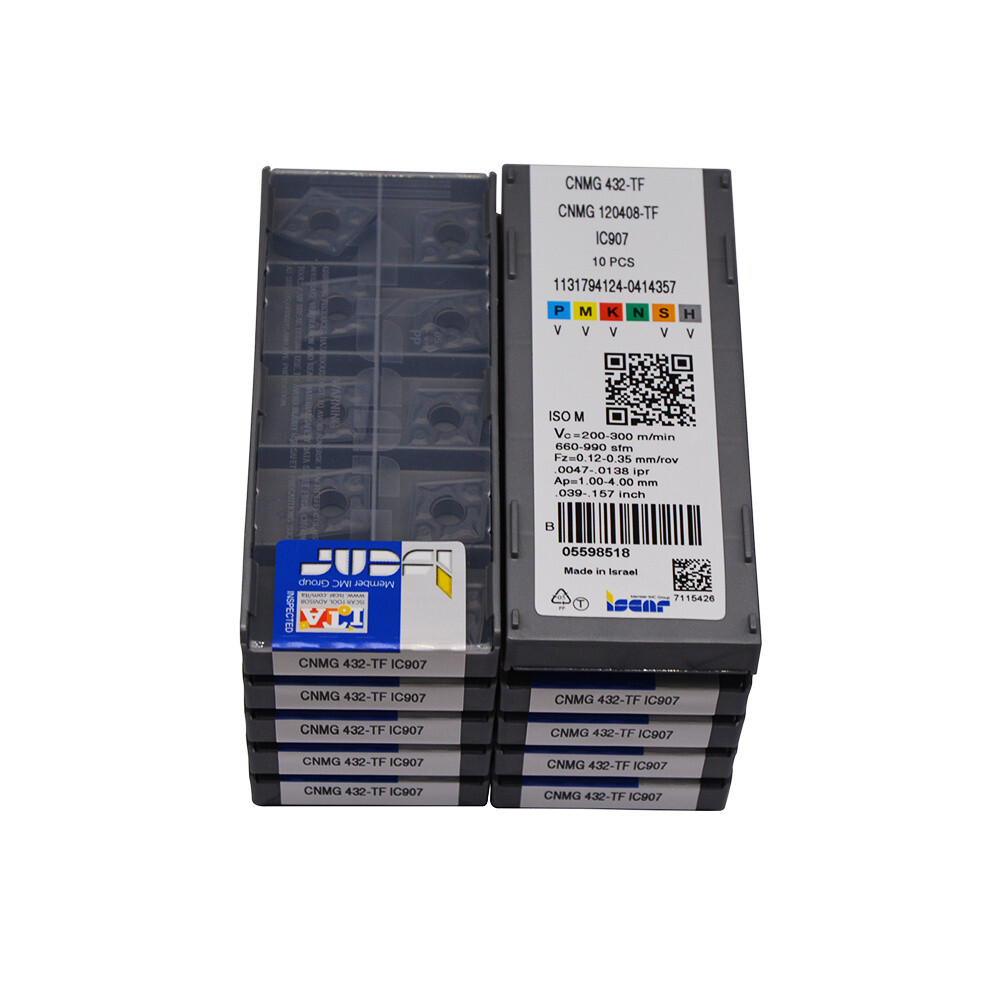 100pcs CNMG 120408-TF IC907 CNMG 432-TF IC907 CNC Carbide Inserts