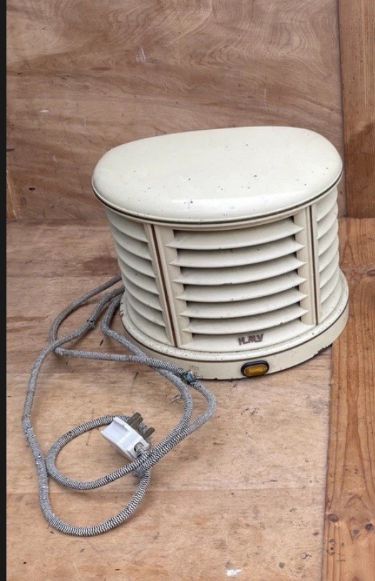 Art Deco Heater Fire HMV gramophone