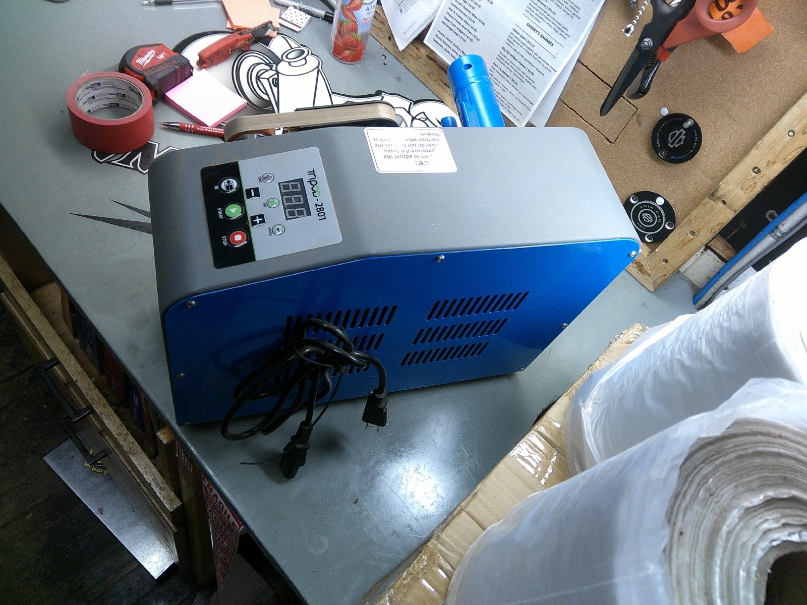 TRIPOD Air Cushion Pillow Machine 6 ROLLS warehouse packaging shipping supplies