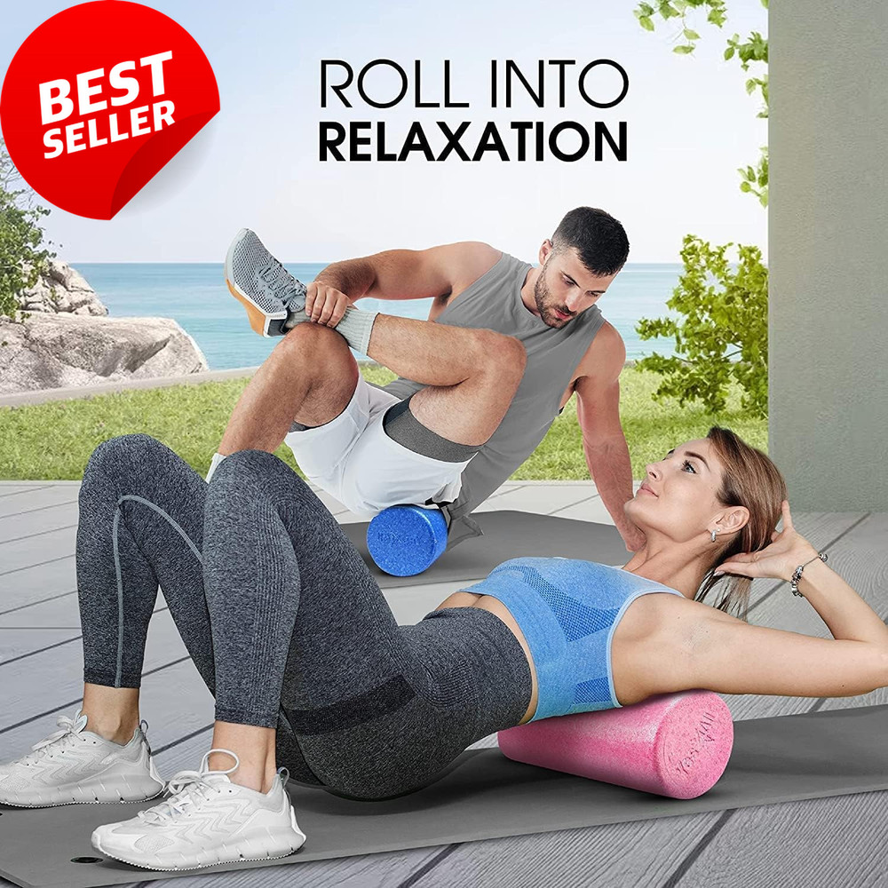 High Density EPP Foam Roller Round Exercise Yoga Pilates 12-36 Inch