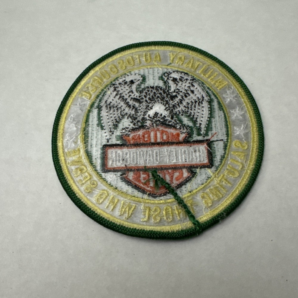 Military Autosource Saluting Those Who Serve Harley-Davidson patch