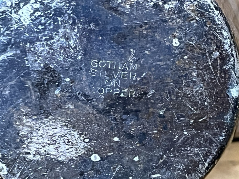 Gotham Silver on Copper Sugar (No Lid) & Creamer Set