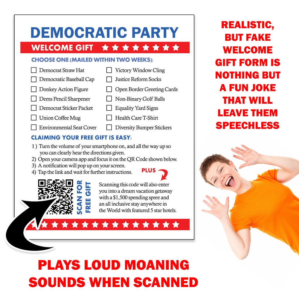 Prank Mail Democratic Party Welcome Gift Packet Sent Anonymously!