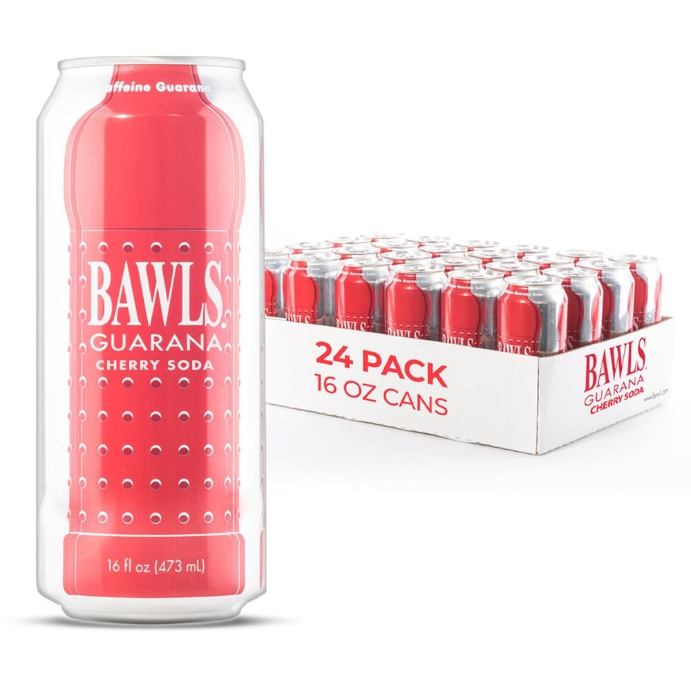 BAWLS Cherry 16 oz 24 pack