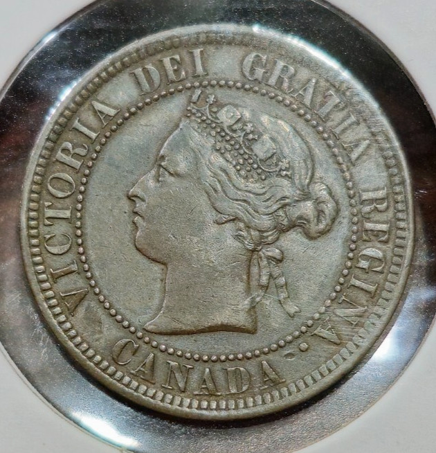 1886 Canada Large Cent - High Grade - Strong Devices - Original