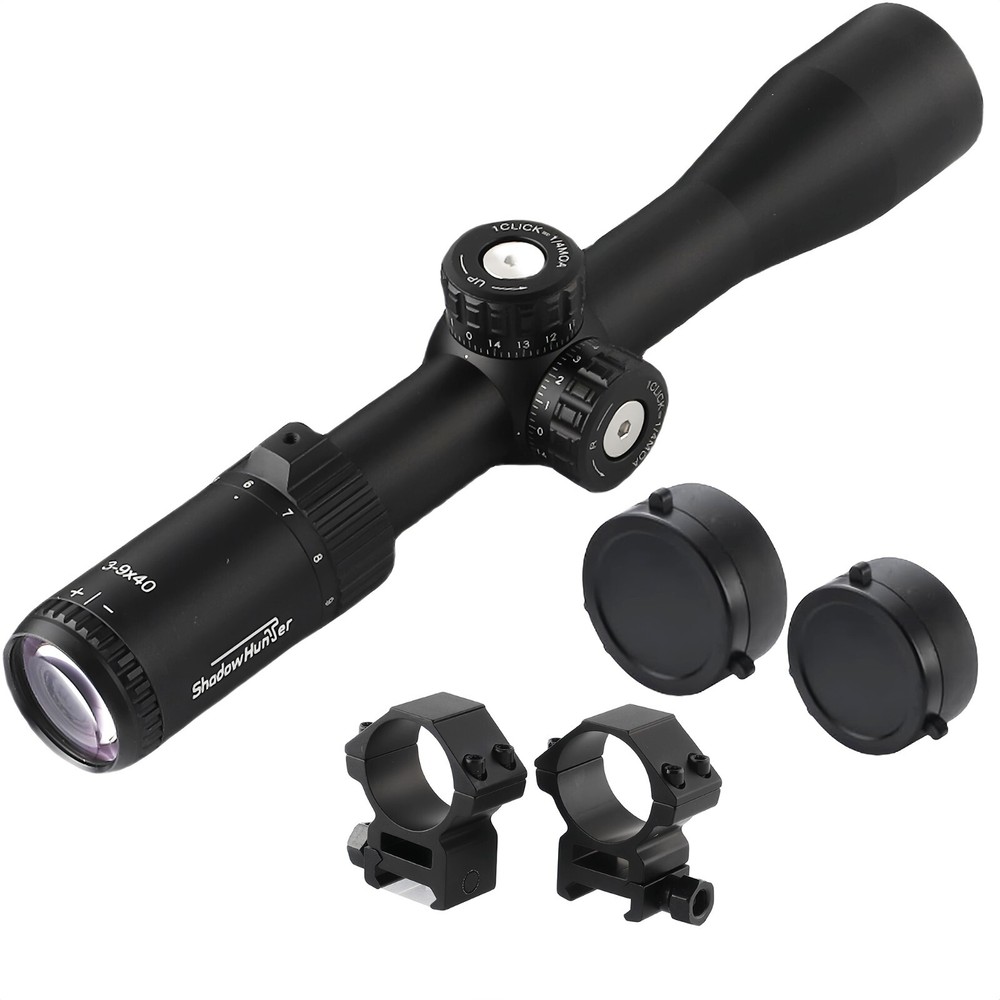 3-9x40 Rifle Scope with Mil-Dot Reticle, Zero Reset and Pull-Lock Turrets
