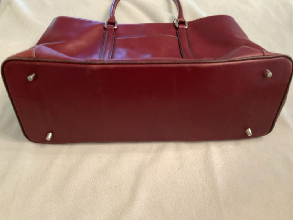 Coach Vintage Leather Maroon Briefcase. 7515