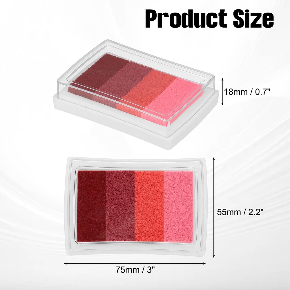 Washable 3"x2.2" Rubber Stamp Pad Pink