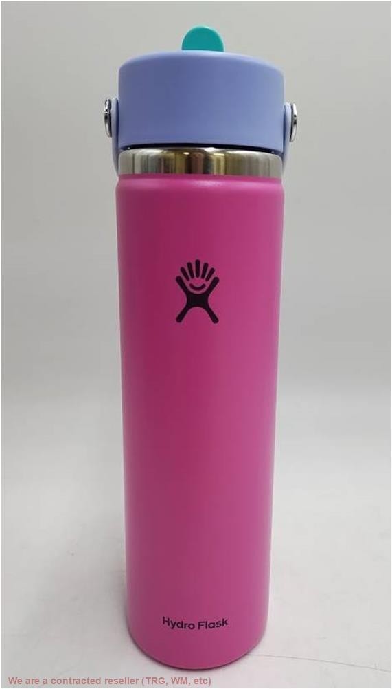 Hydro Flask 24oz Wide Mouth Flex Straw Water Bottle Holiday Punch