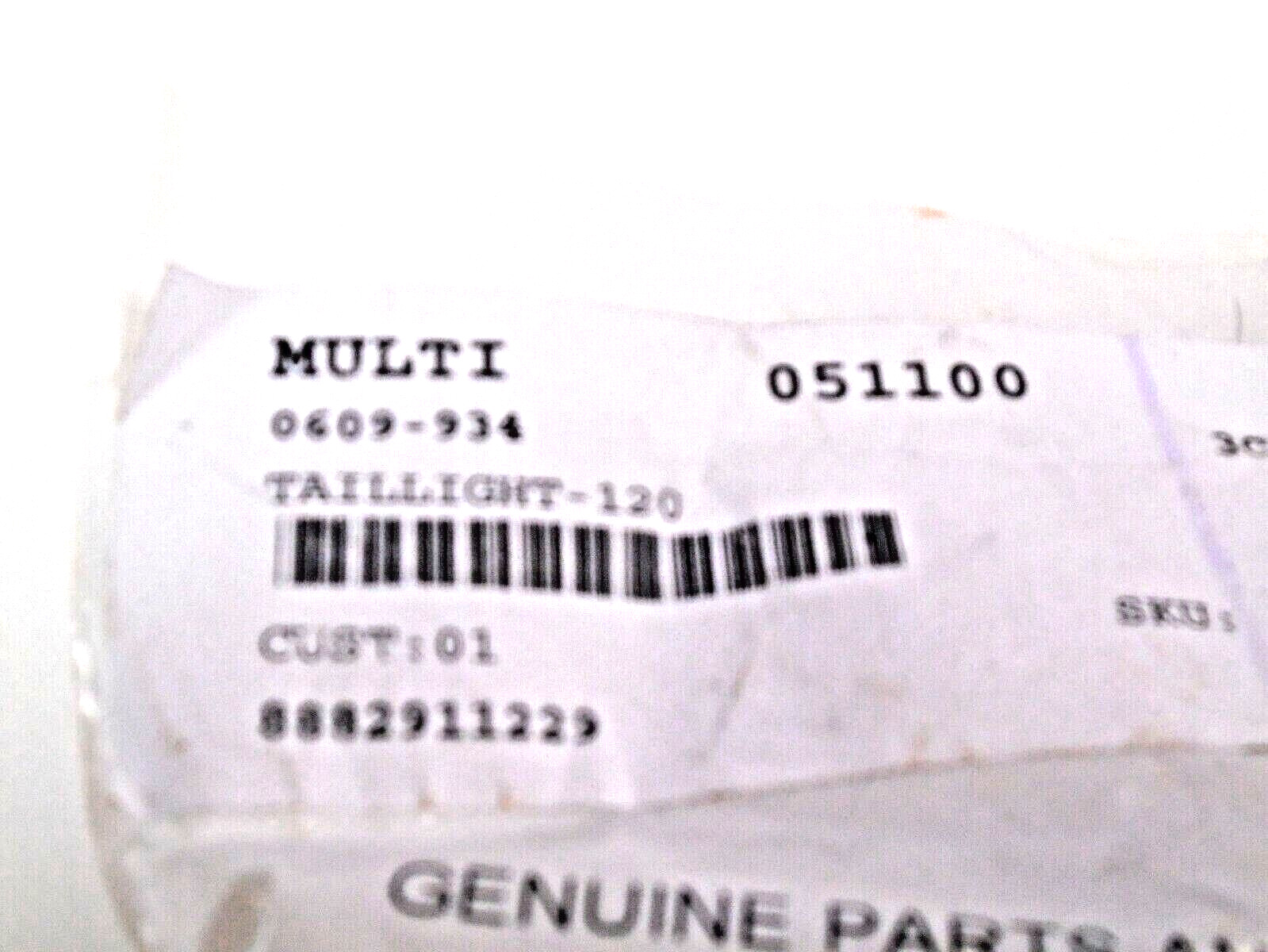 Arctic Cat Snowmobile Taillight 0609-934 Z120 00-13 Kitty Cat 1989-99 FREE SHIP