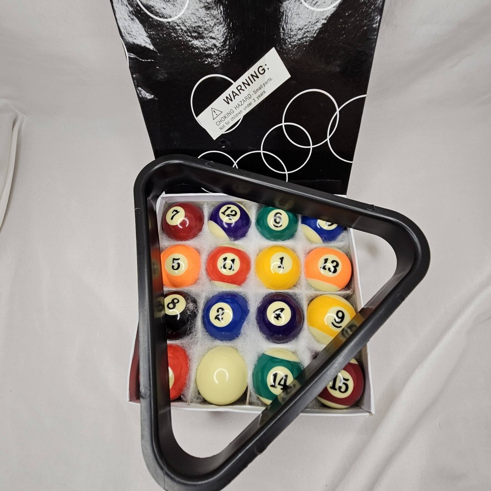 Mini Pool Balls And Triangle