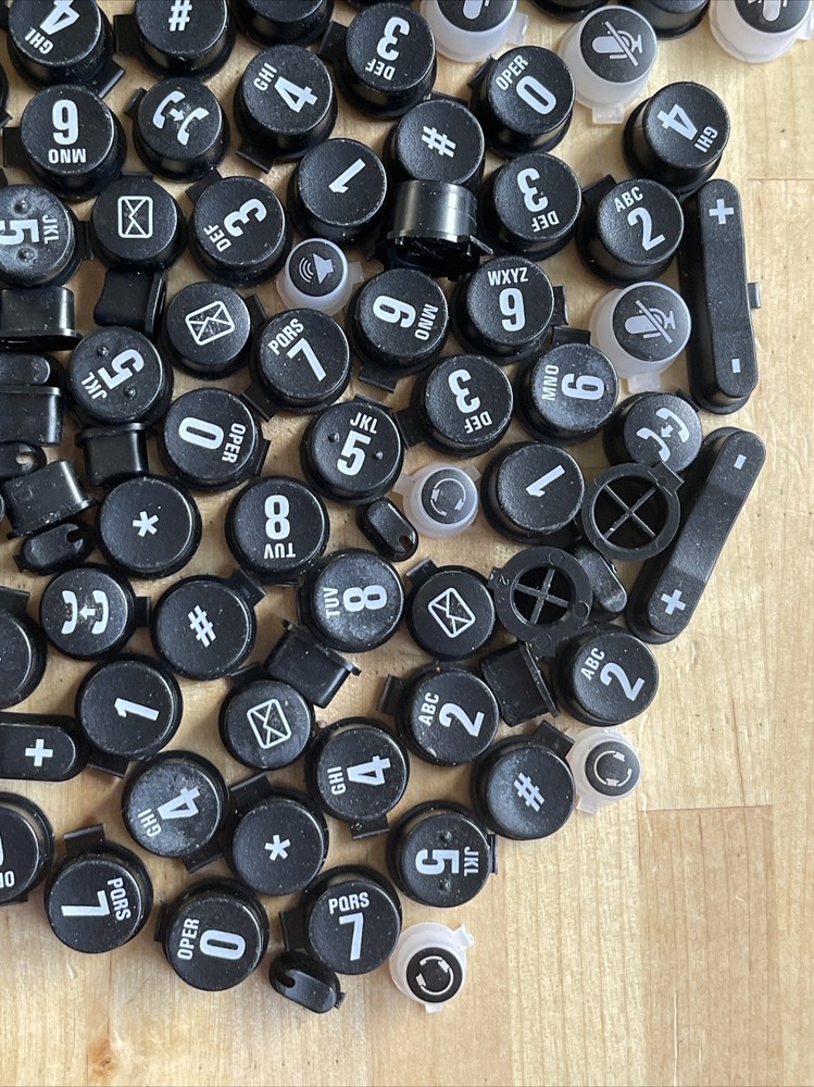 Plastic Telephone Buttons