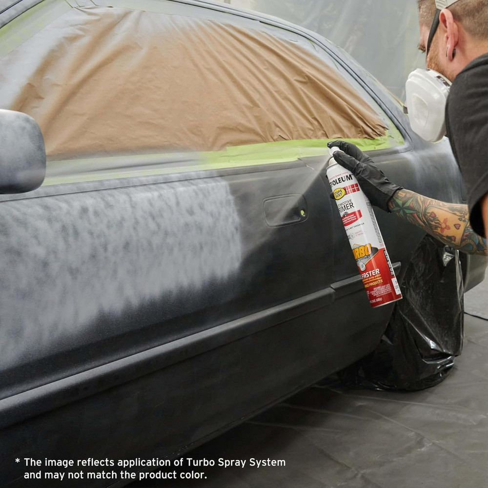 Rust-Oleum Turbo Spray Rust Primer, 24 Oz, 6 Pack - Stops Rust Effectively