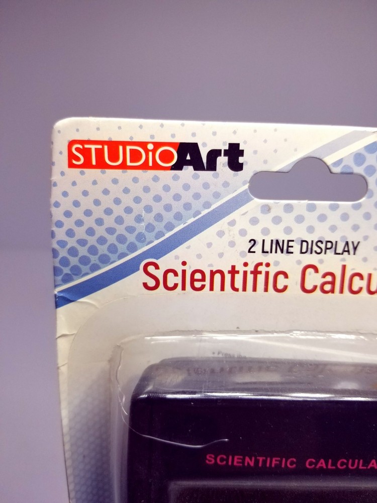 Studio Art Scientific Calculator "Super" 2 Line Display. Black.
