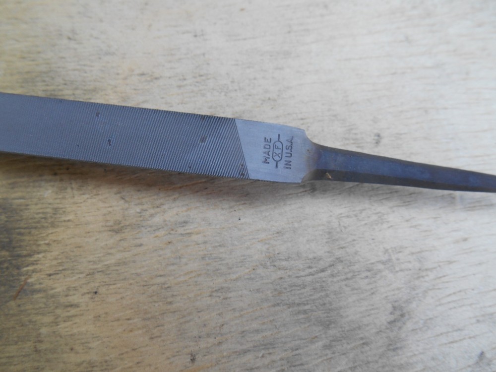 NIcholson 8" three square file, cut 2, USA, New