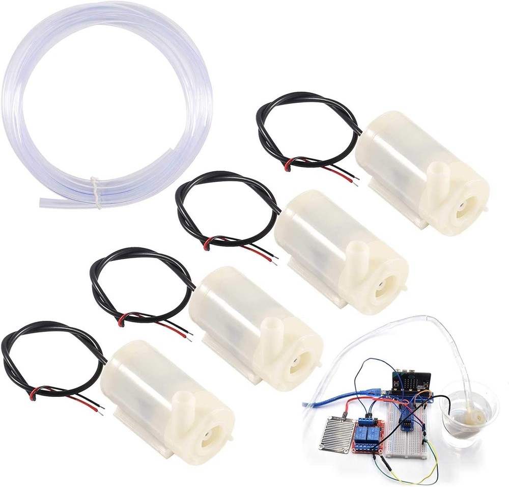 Mini Submersible Water Pump DC 3V 5V 4 Pack