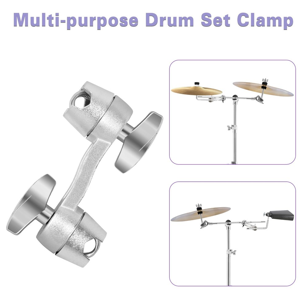 RANMING Adjustable Multi-Clamp 360° Rotating with Dual Adjustment Z, Silver
