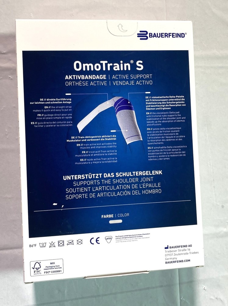 Bauerfeind Omotrain S Shoulder Active Support - Left & Right - ALL SIZES
