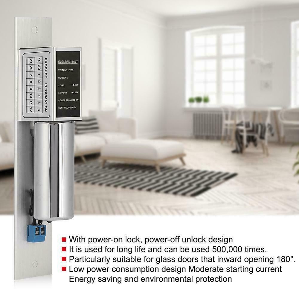 Safe Security Door Access Control System DC 12V Electric Drop Blot Lock Dead