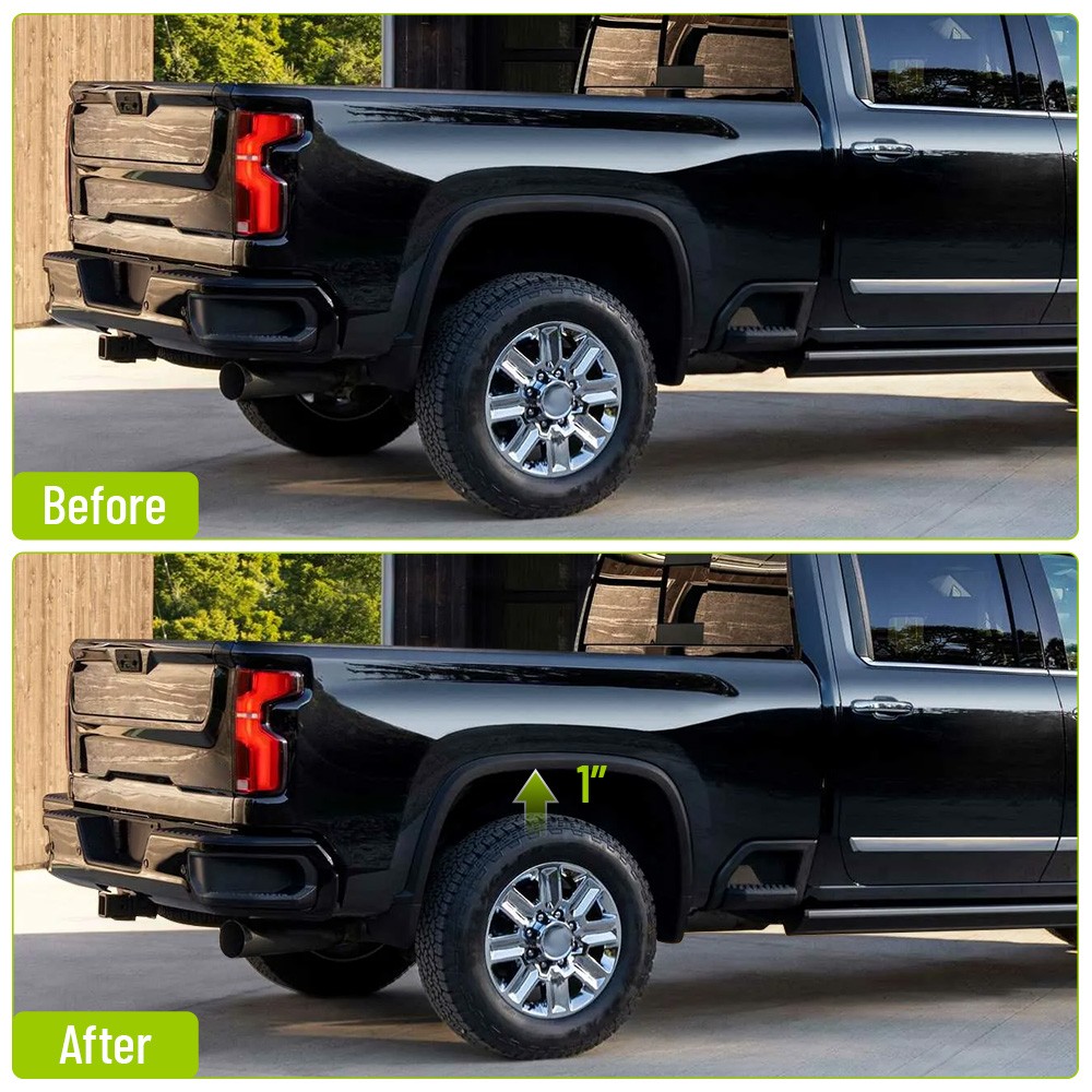 1" Inch Universal Aluminum Extruded Leaf Spring Lowering Block Kit 2PCS