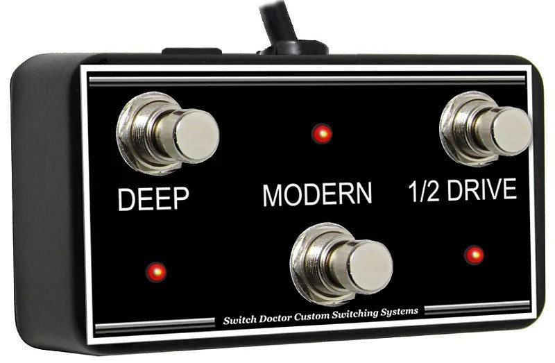 Switch Doctor - Custom 3 Button Footswitch for Mesa Boogie 2:90 (Two-Ninety)