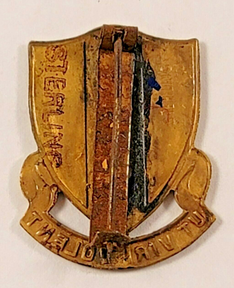 VINTAGE WWII US AAF AIR TRAINING COMMAND UNIT CREST STERLING SILVER PINBACK