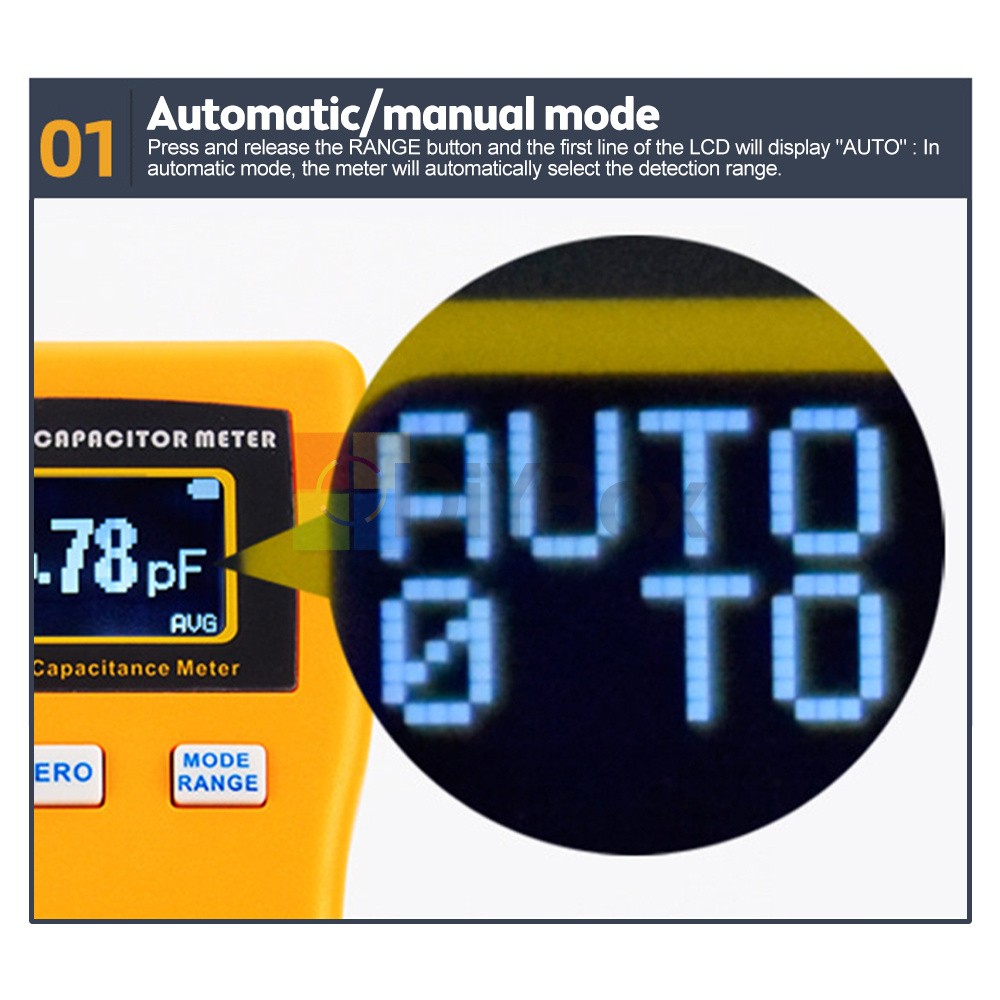 Handheld Automatic Range Digital Capacitance Meter M6013 High-Precision Tester