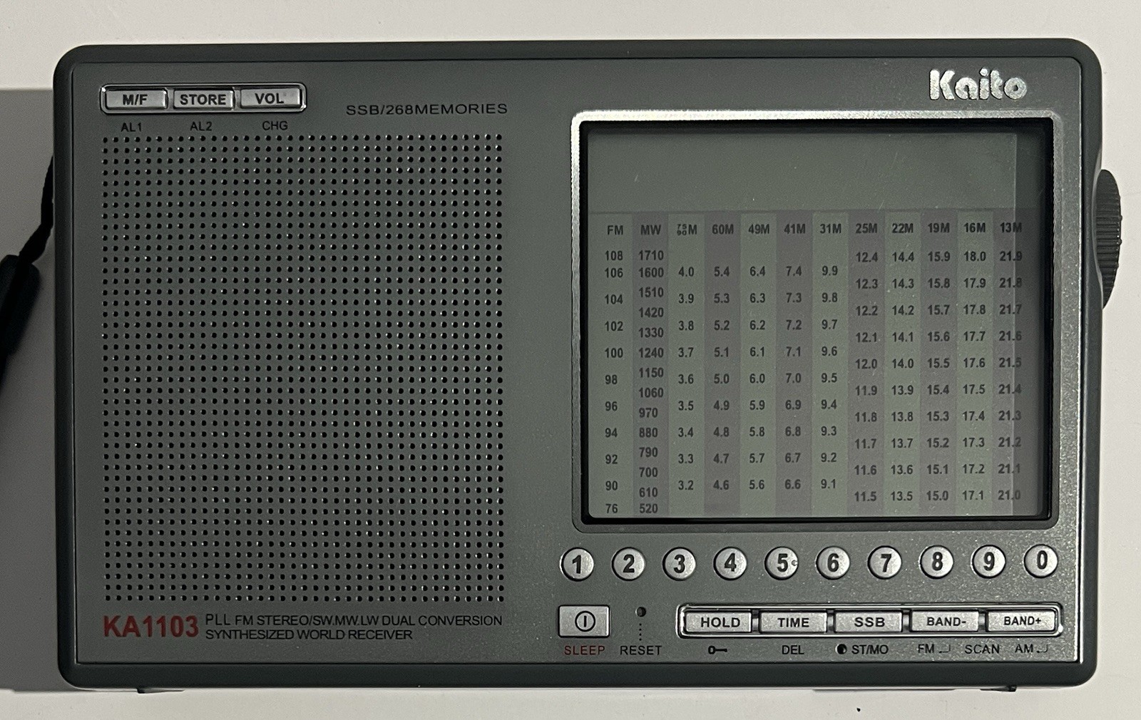 Kaito Radio KA1103 FM AM SW MW LW Digital World Receiver SSB NEW OPEN BOX