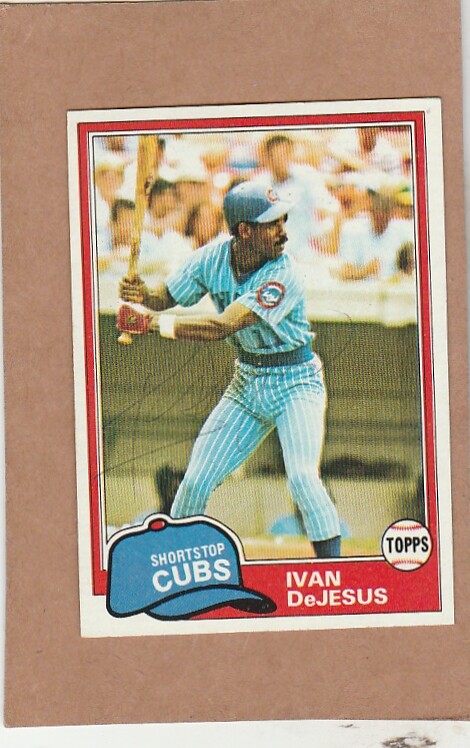 1981 Topps # 54 Ivan DeJesus - Autographed card