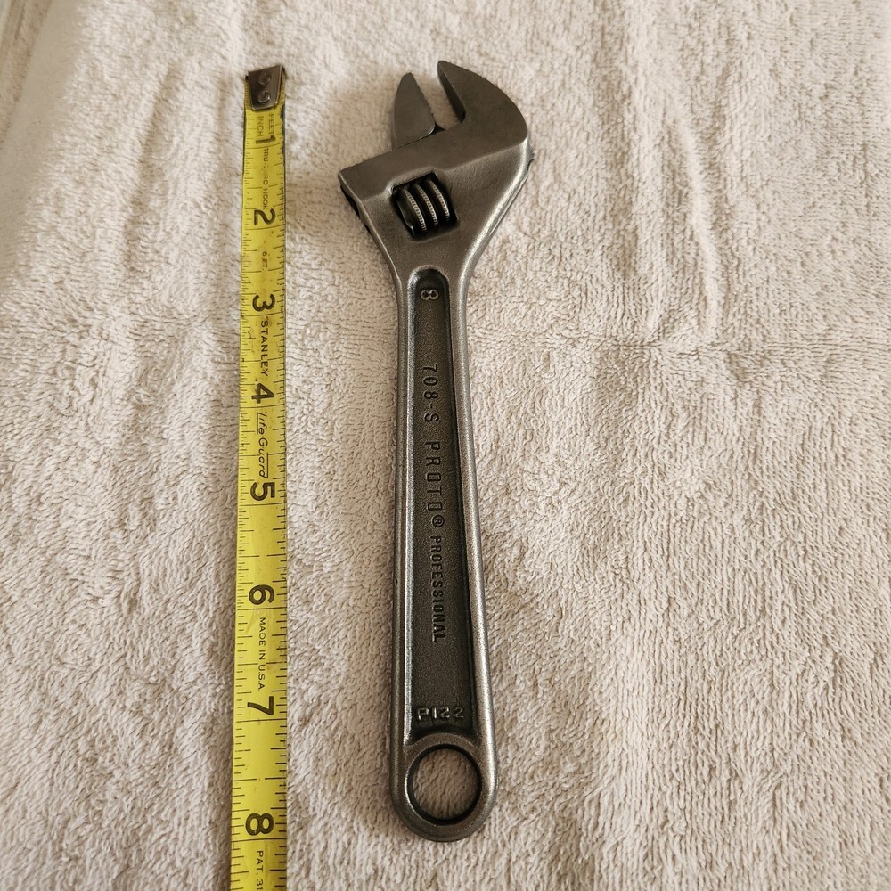 Proto 8" adjustable wrench 708-S - used