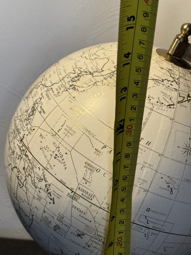 World Globe 13'' Rotating Earth Map Large Desktop Stand