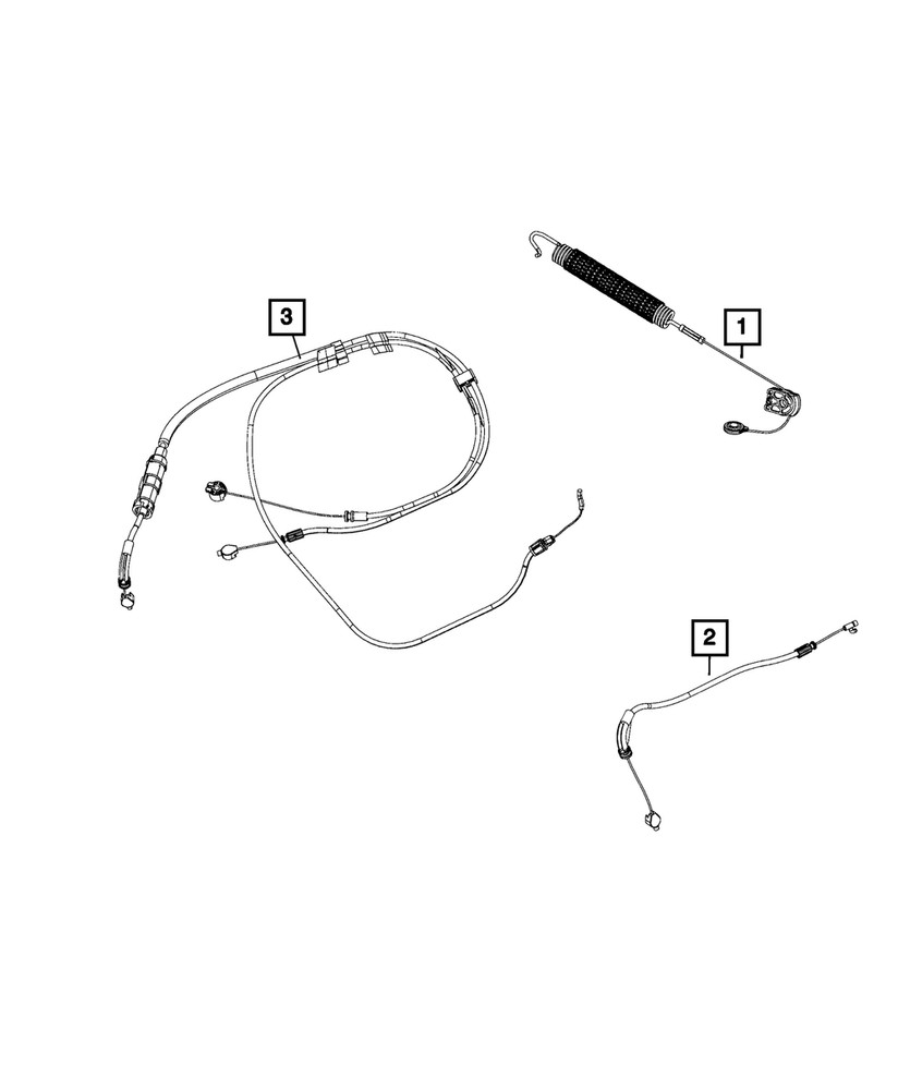 Genuine Mopar Seat Riser Cable Kit Right 68143770AB