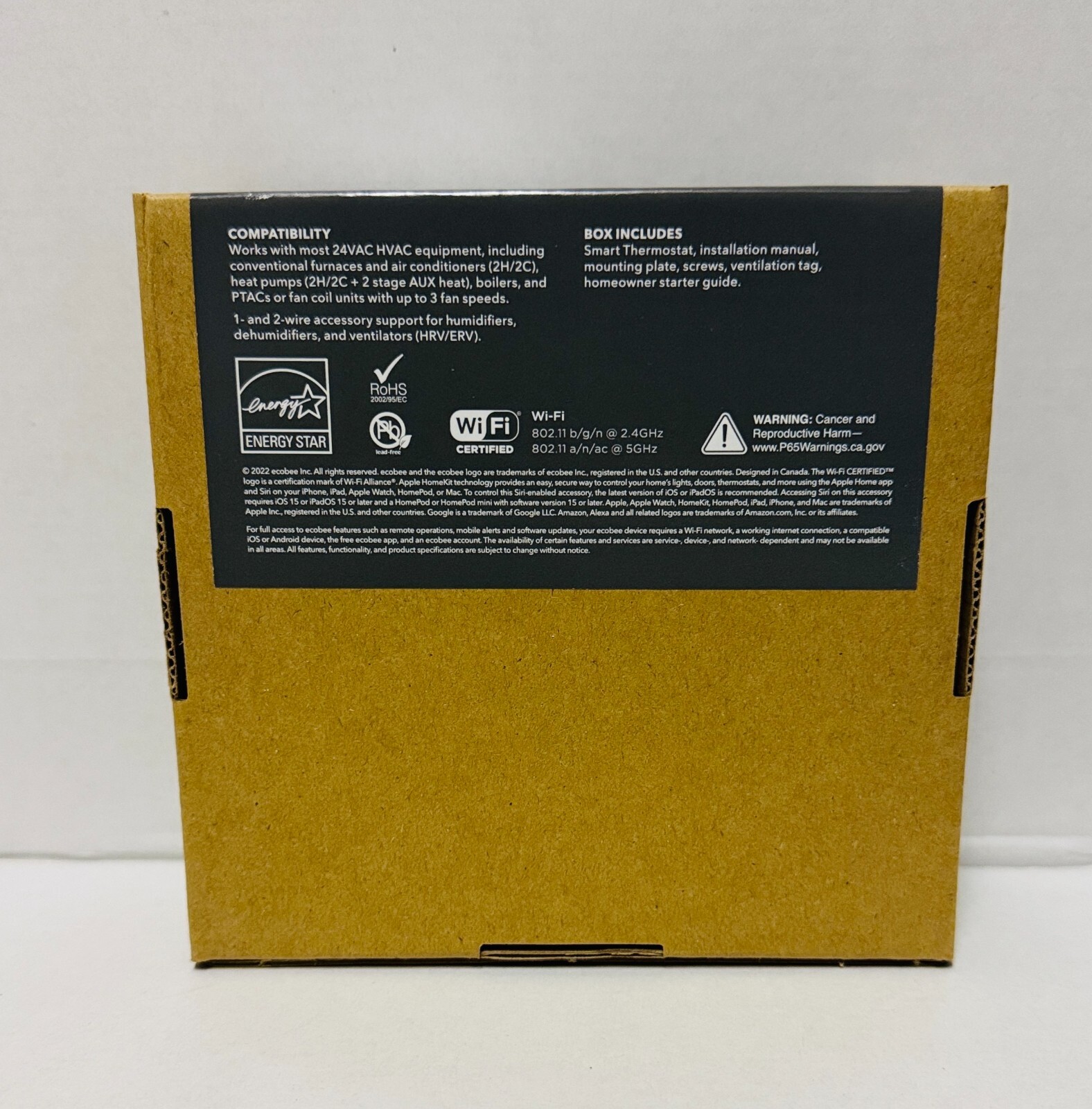 Ecobee For Pro Smart Thermostat Premium EB-STATE6PB-01 Black/Silver