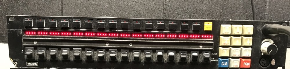 McCurdy IKP-950 Intercom Control Panel with Power Cord and Microphone Attachment