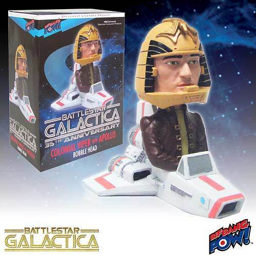 Battlestar Galactica Colonial Viper with Apollo Bobble Head