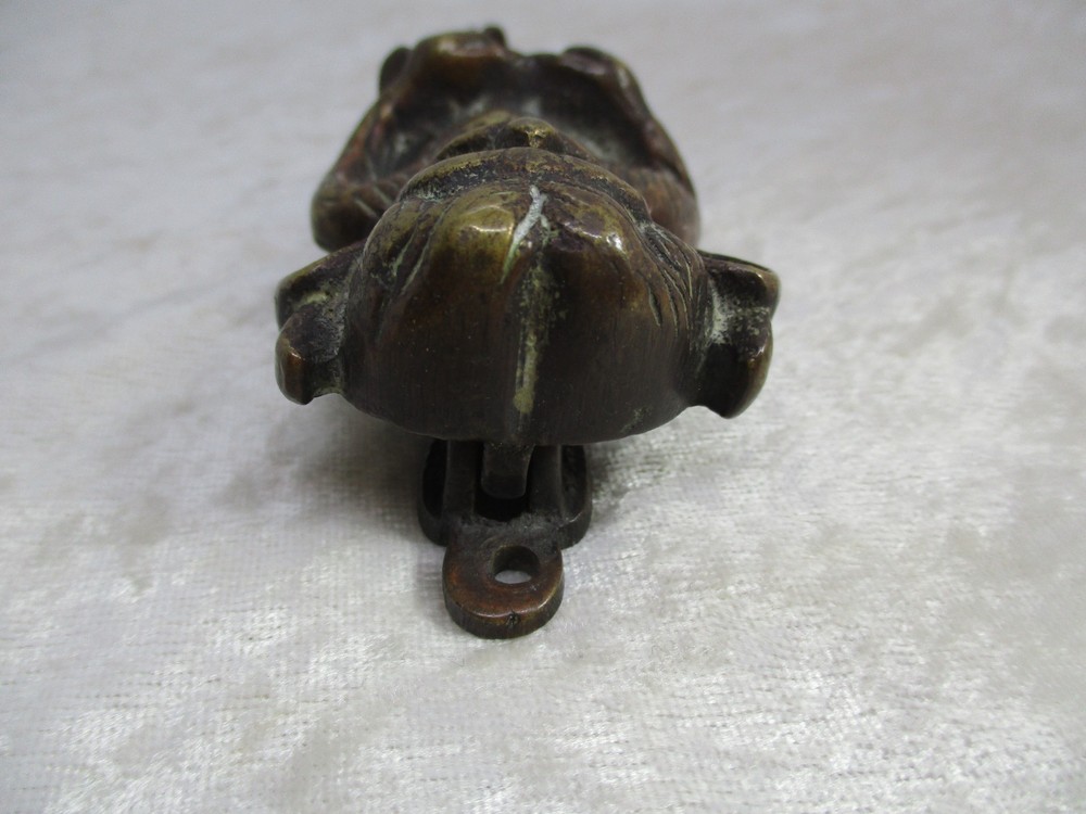 Antique Complete Bronze Lincoln Imp/Devil Door Knocker