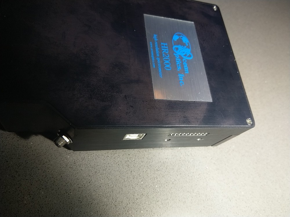 Ocean Optics HR2000 High Resolution Spectrometer w/ Software CD and Fiber Cable
