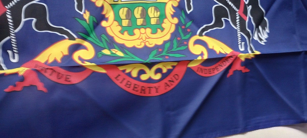 Vintage Valley Forge Flag Pennsylvania 3x5 Nylon