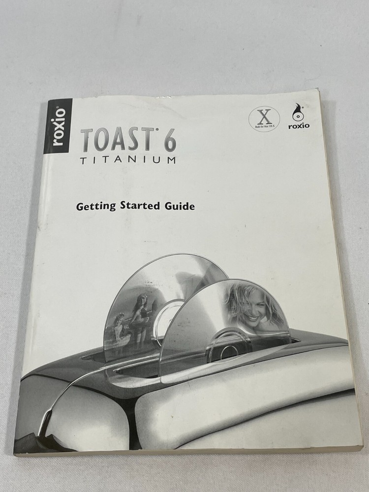 Vintage 2003 Toast 6 Titanium Adaptec CD-ROM Recording Software Mac OS Computer