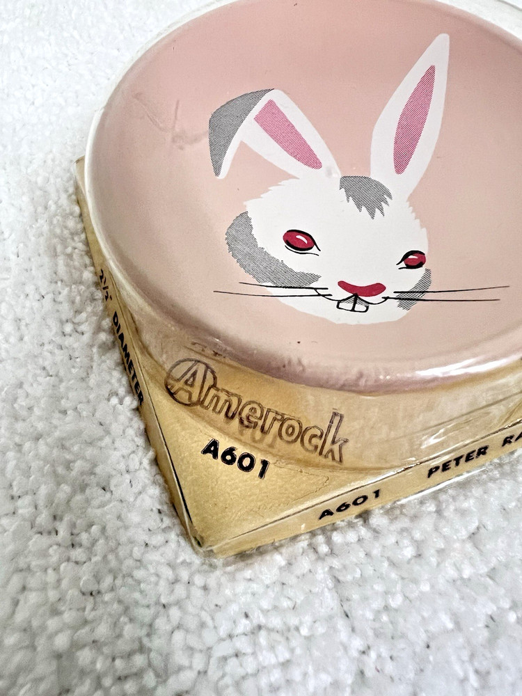 Vintage Story Book Knobs Drawer Pull Painted Peter Rabbit Original Package