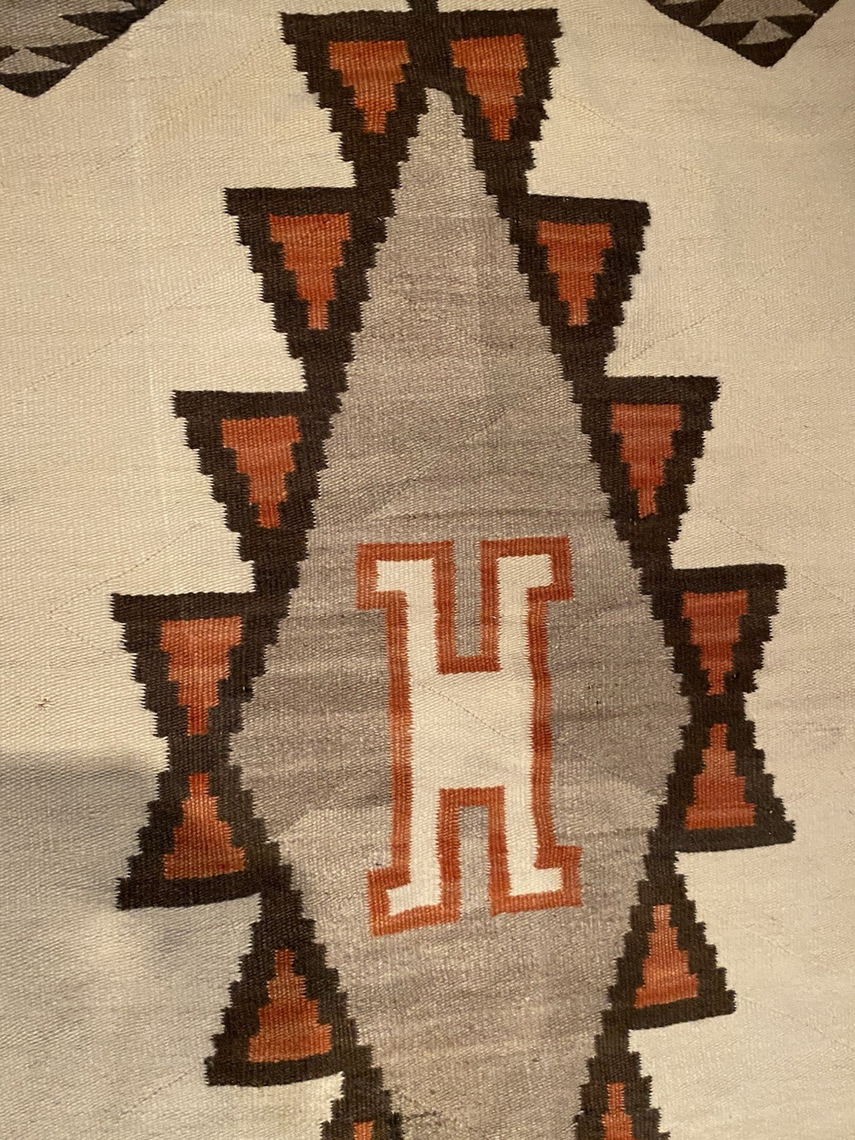 Antique Navajo Trading Post Rug Ganado Western Reservation 1915 Native American